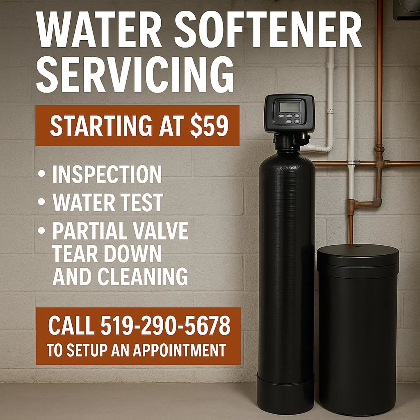 Think your water softener isn't working properly? You might notice hard water spots, dry skin, or changes in water pressure.
Don’t wait—give Woodstock’s Water Shop a call today at 519-290-5678.
We’ll inspect your system and get your water back to perfect.