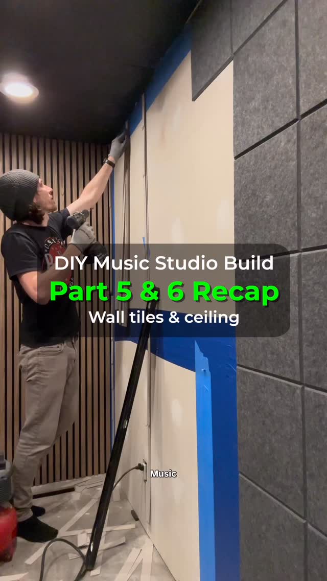 Quick recap of Parts 5 & 6 of my DIY studio build:
Finished the foam tiled wall, then built a clean ceiling using furring strips and PVC panels. The space is finally coming together.
🎵 Song: “Living Within My Thoughts” from my album A Wandering Mind
Part 7 coming soon! LED lights are up next!
#studio #diy #homestudio #renovation #transformation #musicroom #music #indiemusician #rockmusic #reel