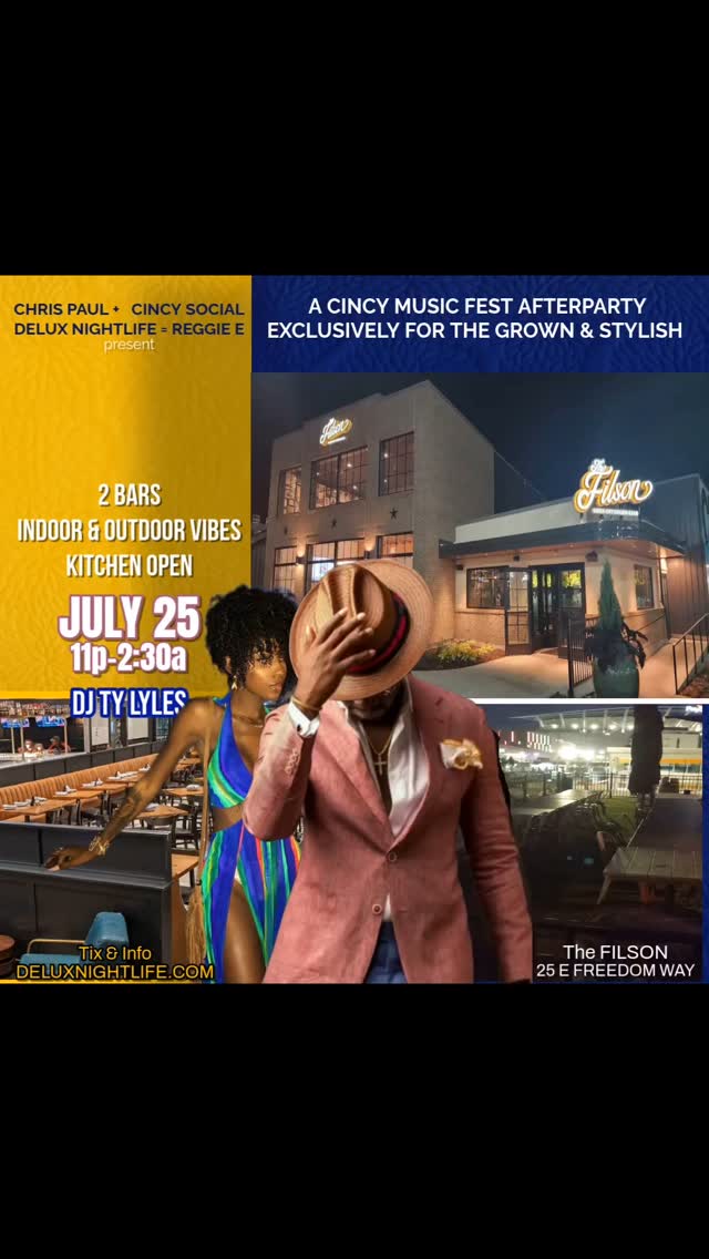 Check out the extensive patio on The FILSON... YES!!! "FINALLY FRIDAY" @ THE FILSON is about to be an indoor/outdoor movie!!! Go to www.deluxnightlife.com (link in bio) for early bird Tix now!!