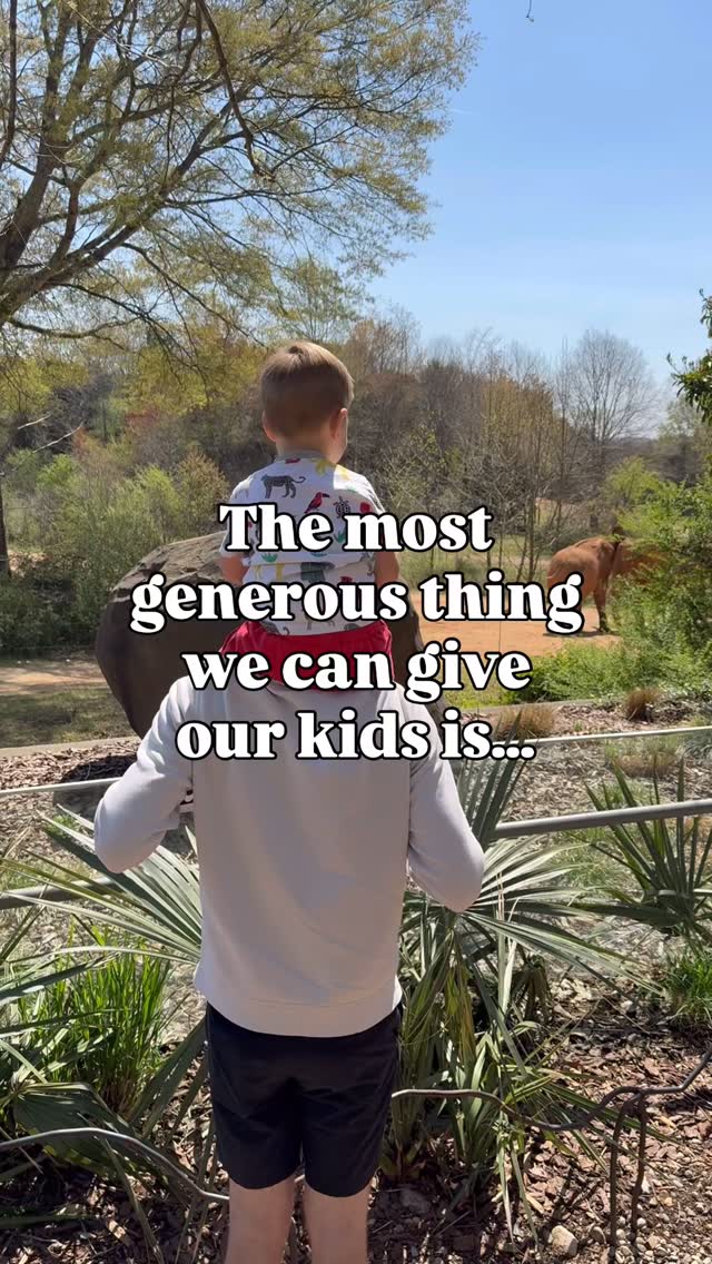 Time is a gift 🫶
When I lost my mom, I started having these daydreams with snippets of my childhood. Planting the garden, hiking in the mountains or dipping one too many Oreos in cold milk. It’s a highlight reel in my mind all because we were simply together.
And YOU GUYS - we get to give our kids that gift!
We get to teach them that they matter just by the time that we choose to spend with them.
Don’t over complicate teaching generosity.. sometimes you are teaching them to be generous with the sweetest gift they have to give… T I M E 🫶
Cheering for you. XO