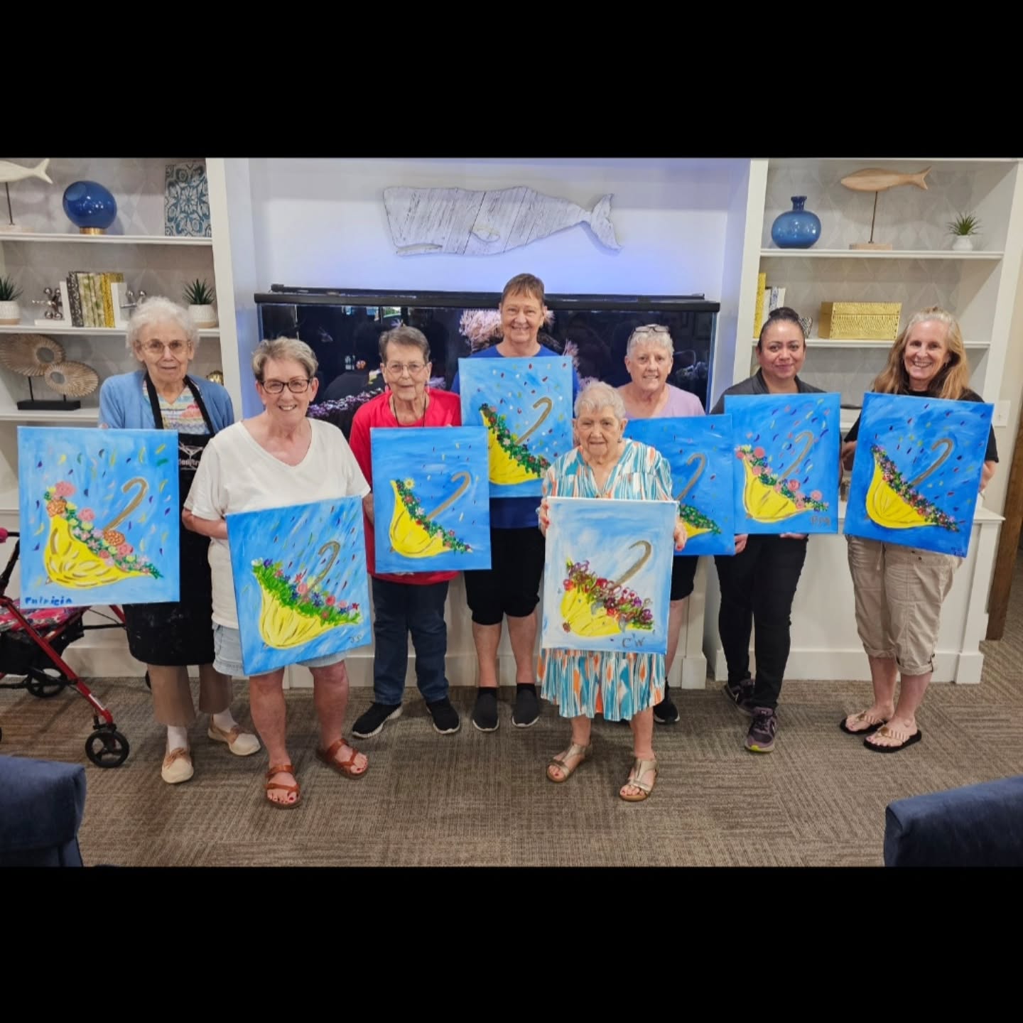 Always a good time painting with the lovely Ladies at Heritage Village 😊