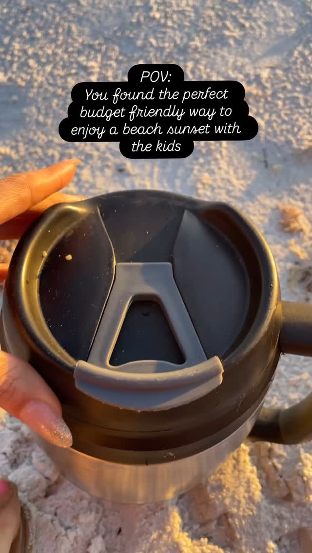 Put popsicles inside an insulated cup and head over to the beach to watch the sunset for a double treat.
It’s a simple, budget friendly activity that our entire family loves.
And when we get home the kids are so tired, they knock out.
Something about being at the beach even if it’s only for a short period of time, that gets them so tired. I love it lol