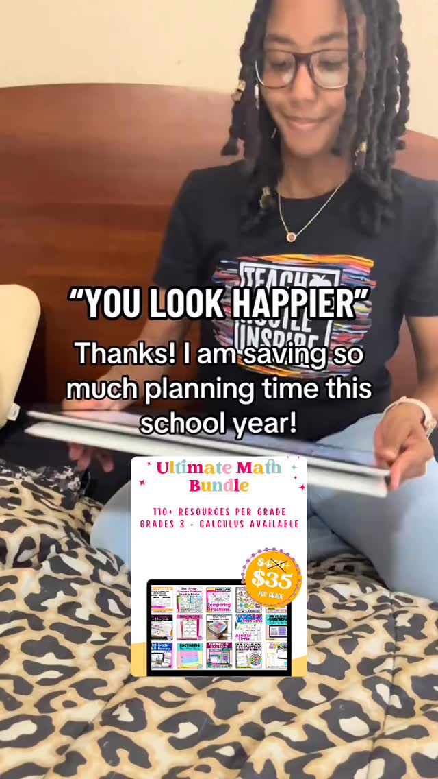 It’s here! The ultimate math bundle is back again this year! 3rd grade to Calculus bundled and mega bundles available!
.
.
.
#Highschoolteacher #algebrateacher #mathteacher #blackmathteacher #ultimatemathbundle #ueb25