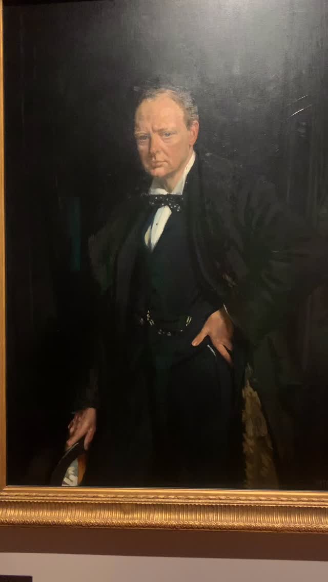 Retrato de un alma. Winston Churchill en la Primera Guerra Mundial, por William Orpen en la @nationalportraitgallery