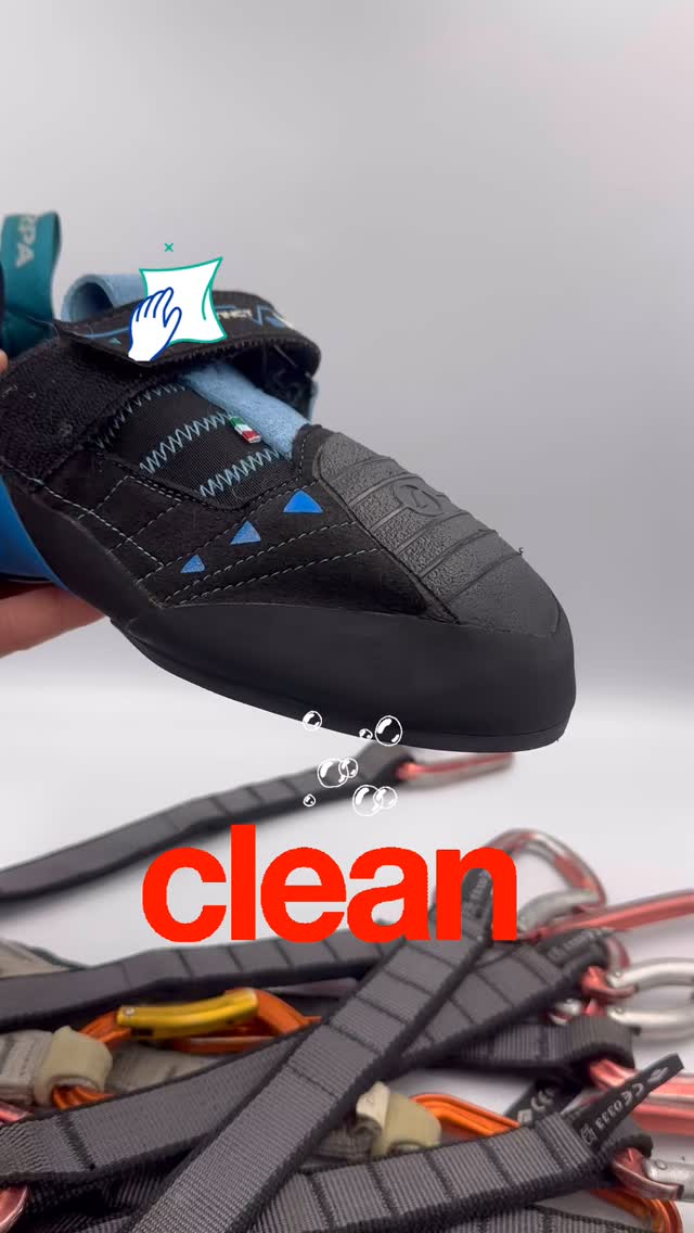 So fresh and so clean, clean! A full split sole replacement and a clean. Our new cleaning service will scrub your smelly shoes inside and out #climbingresolesaustralia #reducereuserecycle #rockclimbing #bouldering #goodasnew #climbingresoles #resoleclimbingshoes