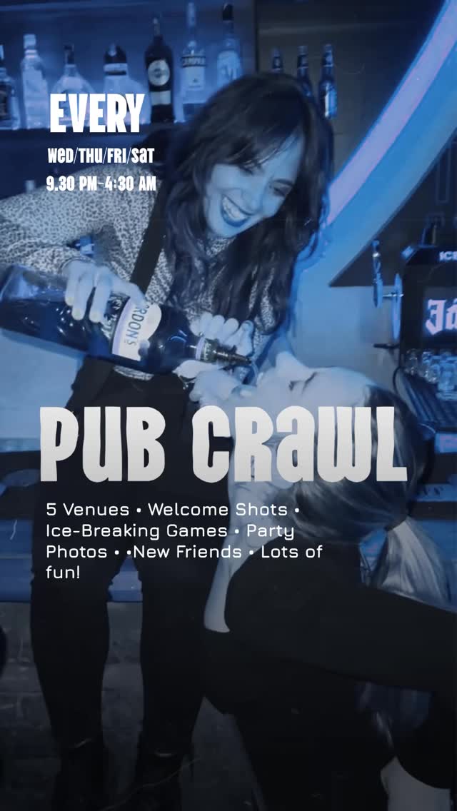 You are invited! The most fun nightlife experience ! ⚡️Istanbul’s nightlife scene, one bar at a time.
Free Shots, Cool Venues, Great Party Atmosphere, Original Fun🍺
Book Your Ticket NOW!🔞
Istanbul’s Famous Pub Crawl🍒 www.pubcrawlerz.com
#boshporus #istanbul #pubcrawl #istanbultravel #istanbullovers #istanbulnightclub #istanbulpubcrawl #istanbulnightlife #taksim #barhopping #pubcrawlerz #barcrawl #istanbulnights #travelistanbul #thingstodoinistanbul #barcrawlers #istanbulnightout #pubcrawlers #sultanahmet #barhoppingistanbul #clubcrawl #ritimbar #barcrawlistanbul #istanbulevents #taksimsquare #iloveistanbul #istanbullife #pubcrawlistanbul #galatatower #istanbulnight