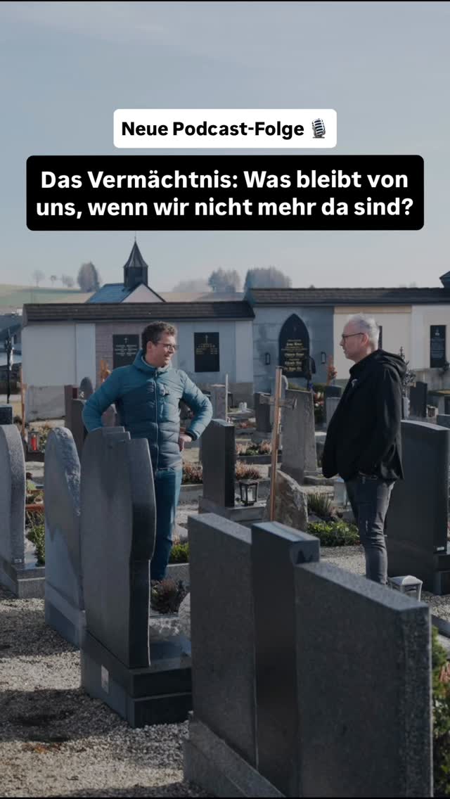 🪦 Was bleibt, wenn wir nicht mehr da sind? Diese Frage haben sich @stefan_suss und @thomas.fleischanderl gestellt – und sie hat uns bewegt.
🎙️ In der neuen Podcastfolge „Das Vermächtnis – was bleibt von uns?“ sprechen wir über:
🔹 Erinnerungen, die bleiben
🔹 Werte, die weiterwirken
🔹 Soziale Projekte, die etwas verändern
🔹 Und darüber, wie du heute Spuren legst, die morgen Bedeutung haben
📽️ Das Video zur Folge haben wir ganz bewusst am Friedhof aufgenommen – ein stiller Ort, der uns daran erinnert, was im Leben wirklich zählt.
🎧 Jetzt Blog lesen & Podcast hören:
👉 https://www.bucketlist-schmied.com/podcast-018-das-vermaechtnis-was-bleibt-von-uns-wenn-wir-nicht-mehr-da-sind
#ImpulseFürDeinLeben #Podcast #Vermächtnis #SpurenHinterlassen #FriedhofsImpulse #WerteLeben #NextGeneration #ErinnerungenDieBleiben #ThomasFleischanderl #StefanSüß #BucketlistSchmied #LebenMitSinn