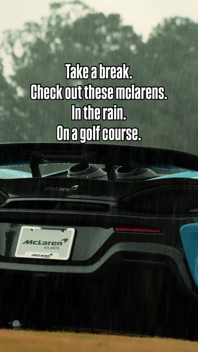 Not gonna lie, the vibes are immaculate with this one. McLarens in the rain on a golf course. What’s not to like?
#atlanta #georgia #McLaren
