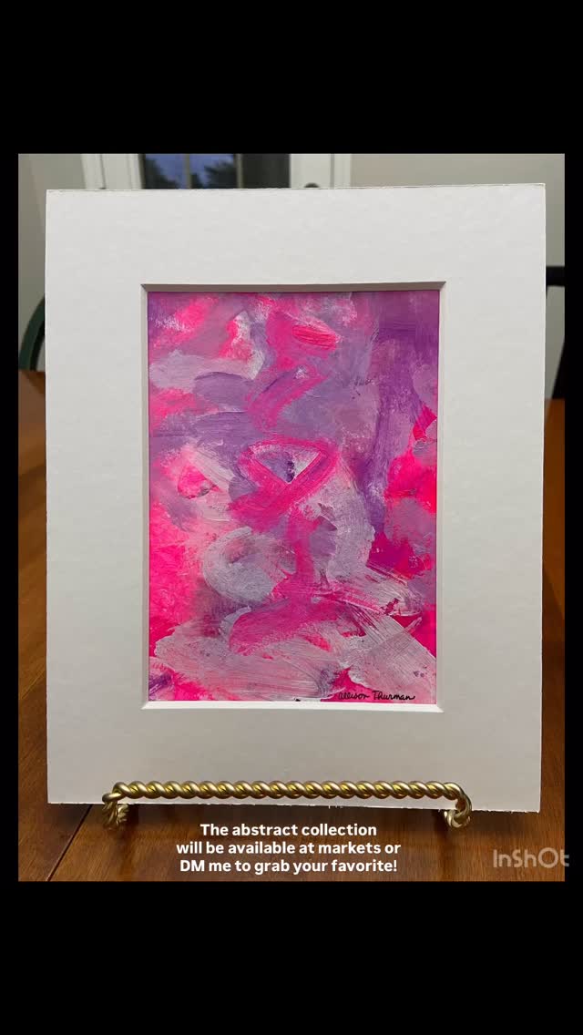 DM to purchase or visit an upcoming market. #originalart #abstractart #huntsvilleartists