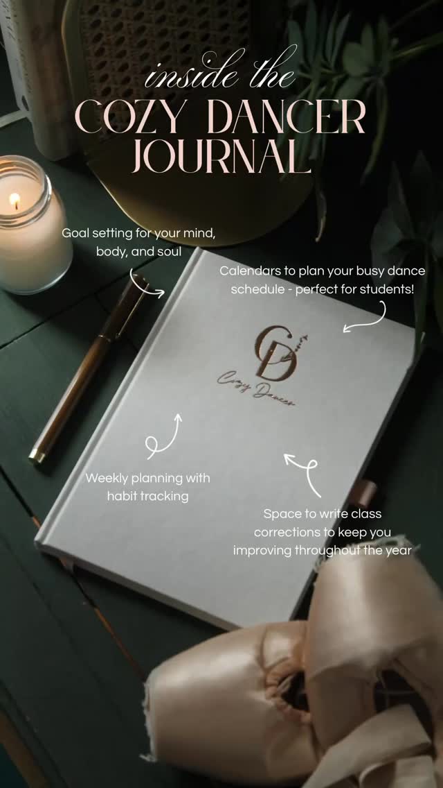 An essential for your dance bag this season. Shop the only journal made just for dancers at cozydancer.com