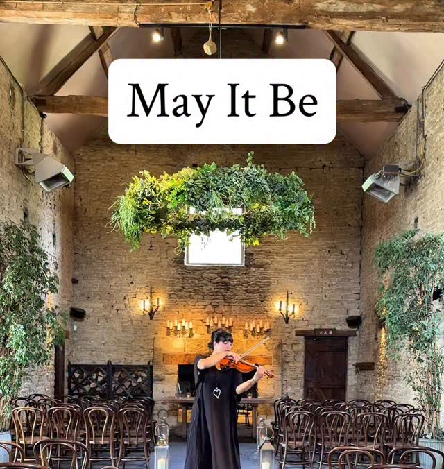 May It Be 🥹
I love performing this on the violin. 🎻
This was performed during a Bridal Entrance at @crippsbarn and this exact moment is when I managed to get the room to myself before the guests arrived for a quick video. 🥰🥰🎻🎻🎻
#weddingmusic #weddingviolinist #crippsbarn #cotswoldwedding #violinist #mayitbe