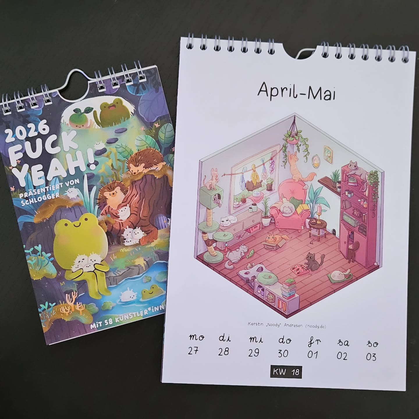 The Fuck Yeah Calendar 2026 is finally here! 💥
I just got my copies - if you want one, send me a message!
✨ A5: 22€
✨ A6: 12€
📬 Shipping within the EU: +2€
🎨 Want me to draw something inside? That’s +10€ and you tell me what to draw!
Fuck Yeah is a super fun calendar project started by the lovely @theschlogger, where she rounds up as many illustrators as she can find and packs them into one big, beautiful calendar.
Each week is illustrated by a different artist (or sometimes a few), and this year there are 58 artists involved!
So stoked to be part of it again. 💛
#fuckyeahcalendar #2026calendar #illustrationlove #artistcalendar #supportartists