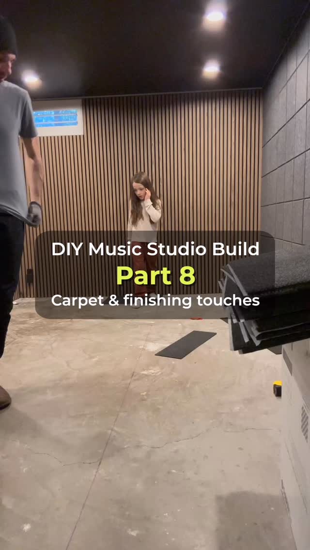 Part 8 of my home studio build:
Laid down carpet tiles, added door strip foam for soundproofing, and used leftover wall panels as base trim.
🎵 Song: “She Don’t Care” from my album Fragmented Night
Part 9 coming soon! Drum kit setup is next.
#diy #homestudio #musicstudio #carpet #flooring #indiemusician #soundtreatment #diybuild #music