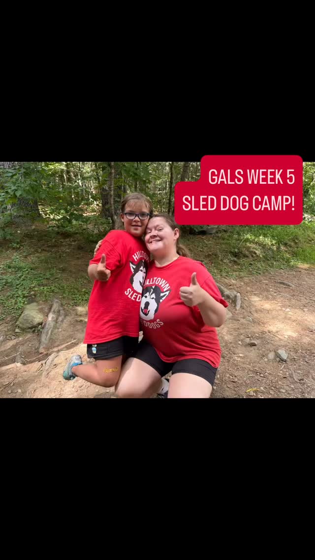 GALS WEEK 5 SLED DOG CAMP❗️❤️ Lotta gals lovin dogs:) #hilltownsleddogs #gals #lovedogs #summerfun #sleddogcamp