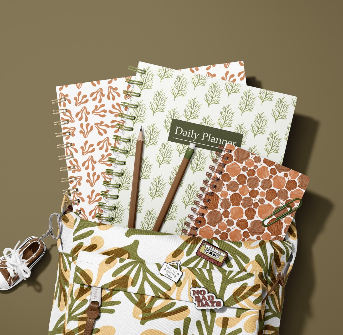 Wrapping up the #creatsychallenge with my submission for the final week!
I took a feww patterns from dea world collection and gave them a little earthy color twist, turning coastal vibes into calm and classroom ready.
From planners to backpack, this set is all about starting year with a splash of style and wave of calm
#creatsybackpack #creatsychallenge #backpack #pattern #mockup #patterndesign #surfacedesign #stationery #surfacepatterndesign #planner #patterndesigners