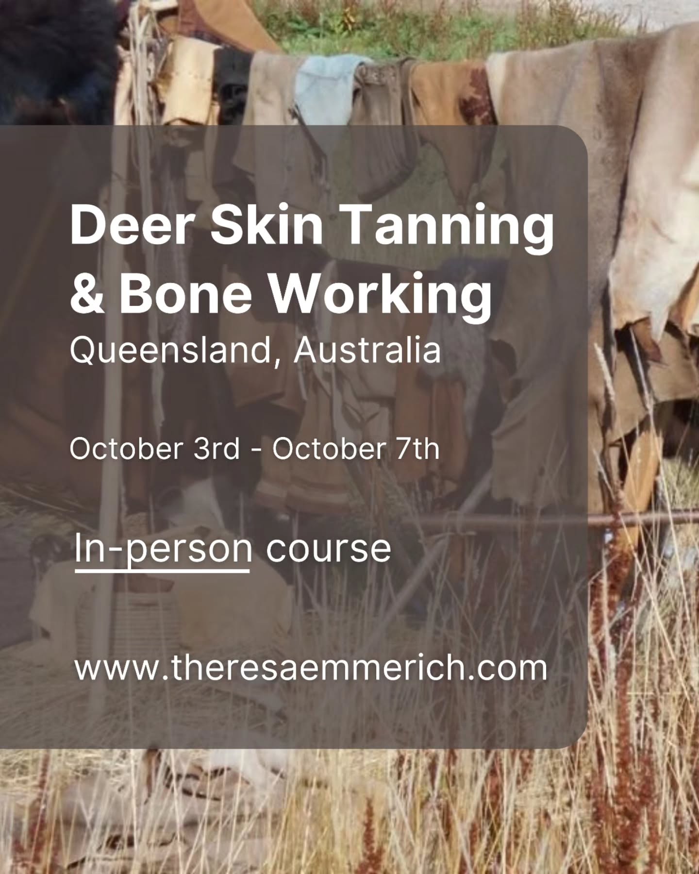 Over 5 information packed days learn to tan deer skins using the earliest recorded method in human history. Then craft bone into items from utilitarian tools to functional works of art using traditional methods from around the world.
We will walk through these processes from from raw skin and bone to finished products, covering methods from stone to steel. You will go home with a soft, durable, suede type leather ideal for clothing, bags and blankets and bone tools. The uses for which are limited only by your imagination! 🦌
Head over to my website for detailed information & registration.
Our host @sacred_bowl, located in the beautiful Numinbah Valley in Queensland, is known for excellent hospitality!
🌿 No prior experience needed
🌿 Camping on site
🌿 3rd -7th October 2025
🌿 Location: @grounded.permaculture
Come join the fun and go home with a new set of skills you'll never be without again!
#numinbahvalley #hidetanning #braintanning #buckskin #bonetools #bonejewelry #boneworking #leathercraft #traditionalskills #ancestralskills #ancientskills #traditionalmethods