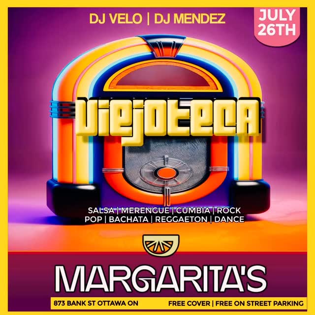 This past weekend we did our first Viejoteca held at the home for Latin Fusion in the nations capital @margaritasottawa !!!
Shout to the @latinjukebox_ aka Dj Velo and @djmendezottawa holding it down and causing a full dance floor all night long!
#ottawa #latinosencanada #viejoteca #bailando #old school #bringingitback #ottawaisntboring #radio DJ #teamquerico #thatlatinparty