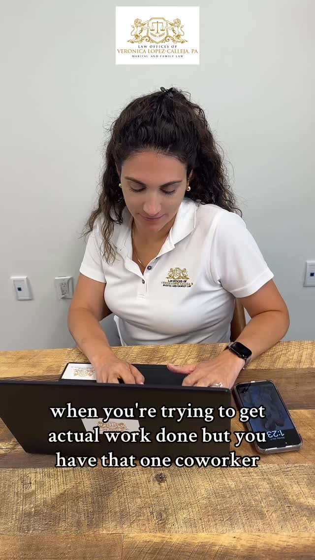 It's okay, we love having office entertainment! 🤭
#familylaw #divorce #divorcelawyer #assistant #lawyer #familylawyer #divorceattorney #miami #miamilawyer #floridalawyer #miamilaw
