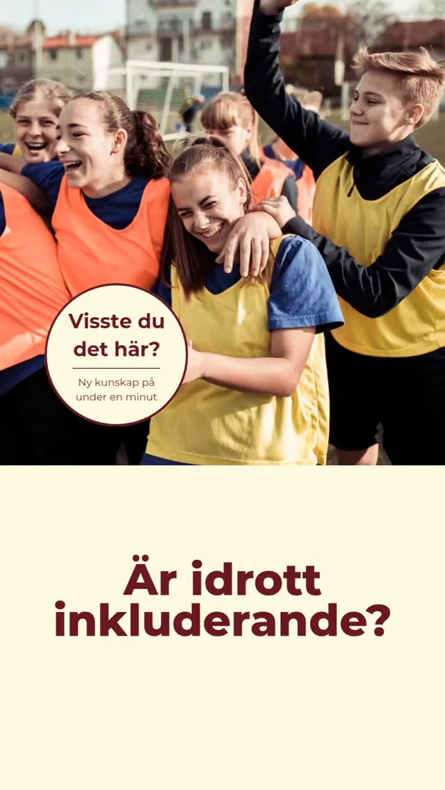 🎥 Är idrotten inkluderande – eller bara för vissa? En ny norsk studie visar att det inte är idrotten som får unga att må bra – det är snarare de som redan mår bra som deltar i organiserad idrott.
🧩 Många ungdomar som står utanför idrotten har utmaningar i flera delar av livet.
🏀 Och vissa – särskilt minoritetsungdomar – saknar helt enkelt tillgång till de idrotter de faktiskt vill utöva.
📣 Så om vi vill skapa en mer inkluderande idrott behöver vi lyssna mer på barn och unga, och erbjuda det de faktiskt efterfrågar.
📖 Läs artikeln här: https://www.tandfonline.com/doi/full/10.1080/13573322.2025.2451354
Dela gärna!
✨ Knowledge is not ours to keep but ours to share ✨
#idrottföralla #inkludering #barnochunga #fysiskaktivitet #rörelseföralla #hälsa #fysiokine #visstedudethär