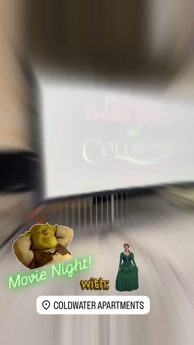 Thank you @coldwaterapartments for a fun movie night! We will see you again soon!