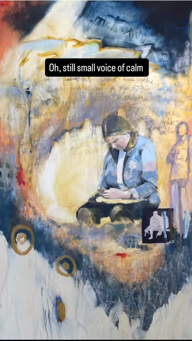 Sometimes we make work that we don’t have words for. I have sat with this one… it is my cry for peace. As we watch on our screens the news across the world and in Gaza we feel the earthquake ,wind and fire and I find myself longing for a ‘still small voice of calm’. It is a prayer.
#1king19v11
#dearlordandfatherofmankind
#peace
#stillsmallvoiceofcalm
#artistsofinstagram
#rosmansfieldart
#worldnews
#artistresponce
#cryforpeace
#peaceonearth
#israelgazaconflict
#blessedarethepeacemakers