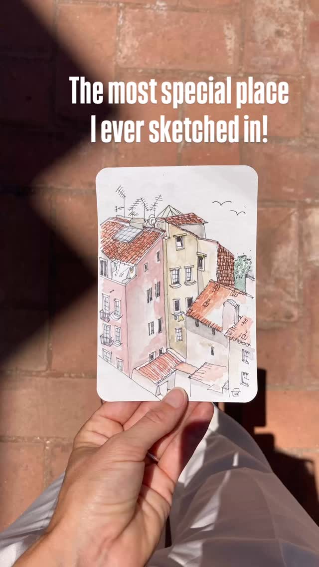The most special place I ever sketched in! 🕰️ Lisbon Sketch No. 2
#urbansketching #lisbonportugal #watercolourartist