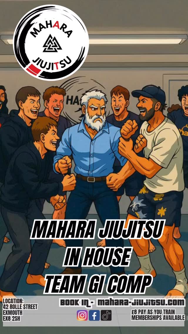 This Friday - 1st August 2025
6pm-7.30pm
Team Gi Competition
#bjj #brazilianjiujitsu #grappling #exmouth