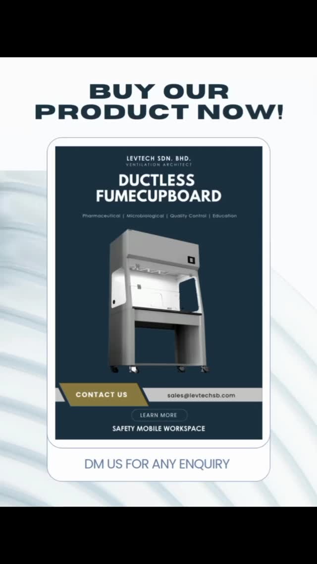 Enquiry us now to buy our items ☺️
#levsystem #ventilationarchitect #levtechsbmalaysia #localexhaustventilation #levtesting #levtechsb #ducting #dustcollector #fumehood #scrubber #emergencyshower #filter #ductlessfumecupboard #armhood #readystock #fumeextractor #centrifugalfan #eyewash #basecabinet #fyp #laboratory #education