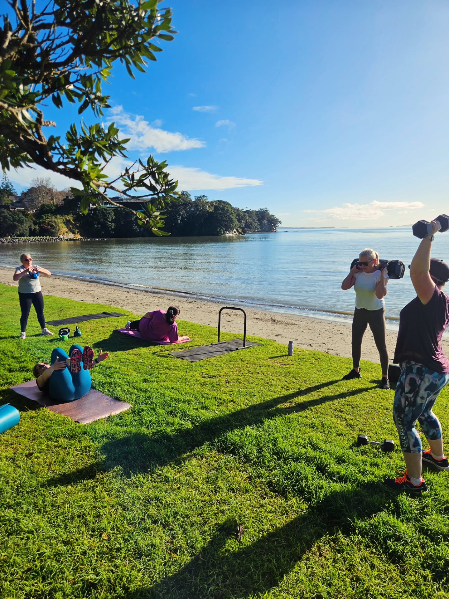 Such a beautiful 😍 Winters day for an Beach Camp sessions with our very lovely Crew of ladies 💕🌅👌