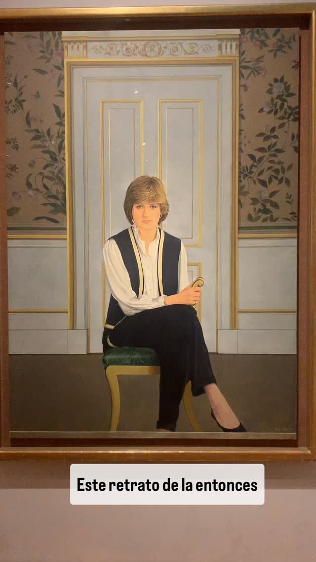 Lady Diana Spencer, antes de su boda. El retrato oficial de Bryan Organ en la @nationalportraitgallery