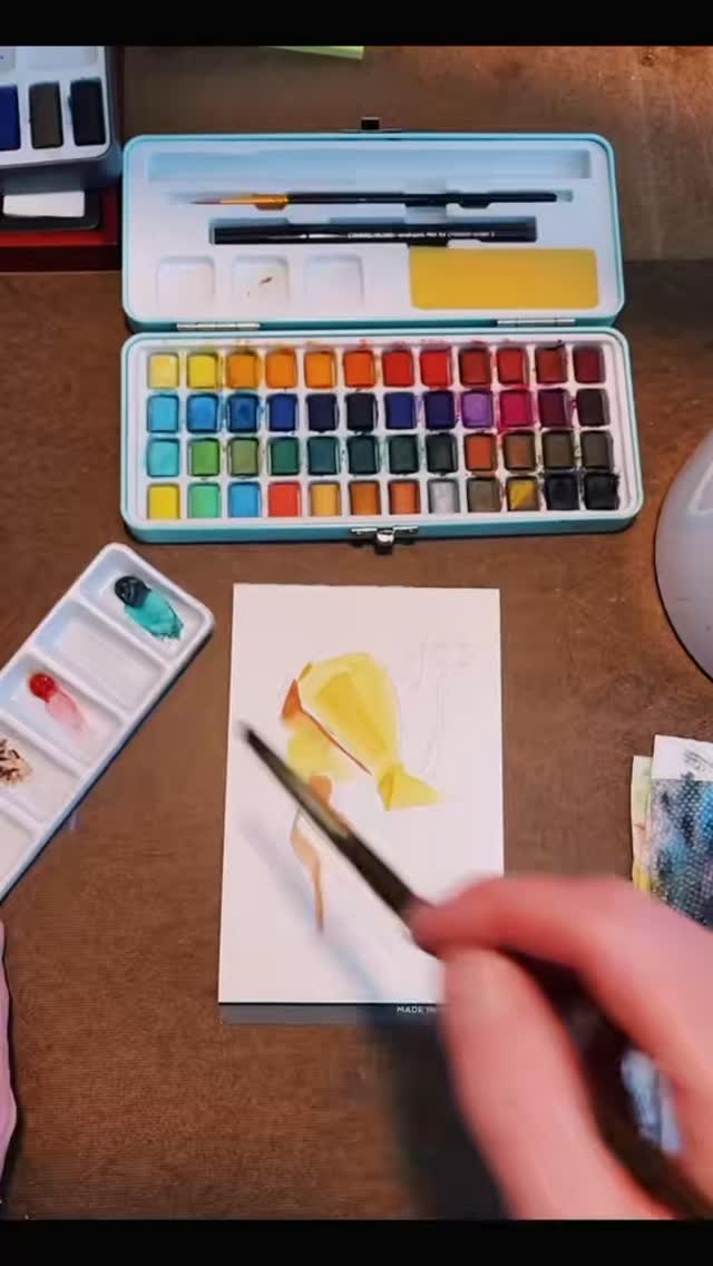 Little process shot of my latest little watercolor, Battle Snail 🐌⚔️😌
#contemporaryart #narrativepainting #modernwatercolor #watercolorillustration #artcollectors #galleryartist #originalwatercolor #studiopractice #artstudio #fineartreels #artistprocess #slowartmovement #artloversgallery #narrativeart #whimsicalart #artforcollectors #smallworks #artwatchers #artspotlight #artisticprocess