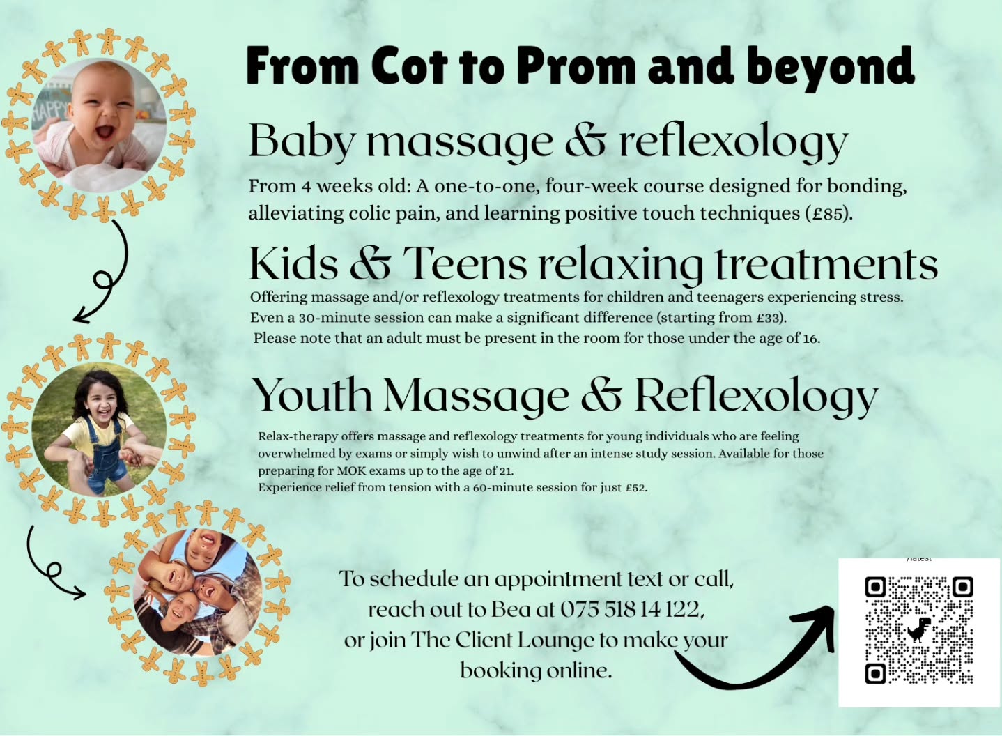 They deserve an hour relaxation after all the hard work at school. Bring them in this August. Let's start the new school year energised and relaxed!
#kidsmassagetherapy #reflexologyforkids #teenagers #relaxation #purley #cr8