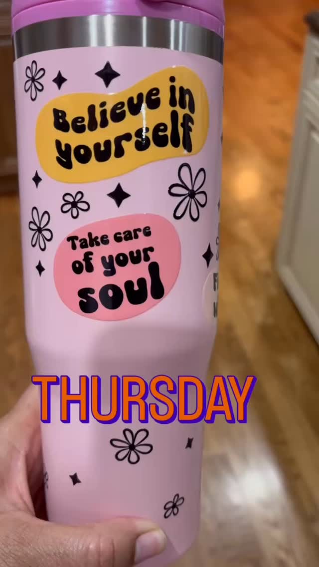 Recap, I made this cup for my daughter on a Thursday.