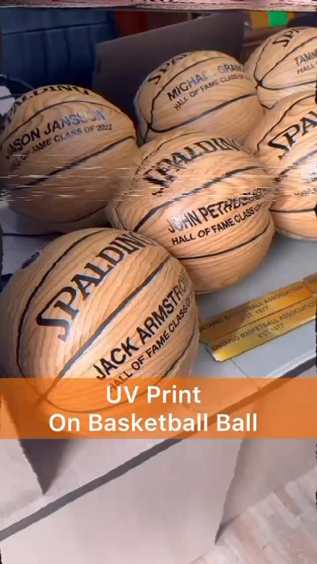 Watch the magic happen! We just UV printed this custom basketball for a local team— crisp,permanent, and full personality.
Looking to personalize sports gear for your team,club,or event? We offer high-quality UV printing on almost any surface—- from ball to award to gear tag.
#UVprinting #TeamSpirit #custombasketball #xmagineinc #laserengraving #giftengraving #UV printing Magic #durham #dtfprinting #personalizedgifts #customcreations #Durham UV printing