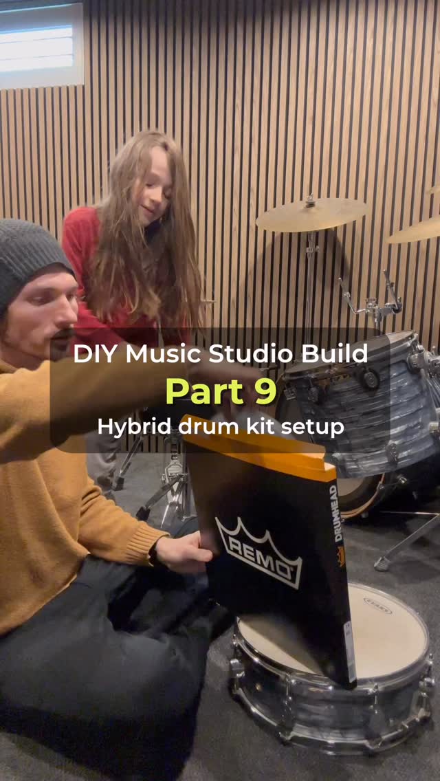 Part 9 of my home studio build:
I wanted a quiet drum kit setup, so I installed Silentstroke heads.
The kit’s a mix of drums from my dad and grandpa’s kits. Used Roland sensors, DDTi interface and real cymbals mic’d with Rode M5s.
Song: “Hold You In My Arms” from my album Fragmented Night
Part 10 coming soon! Audio interface and piano setup next!
#diyproject #homestudiosetup #hybriddrums #electronicdrums #recordingstudio #indiemusician #rolanddrums