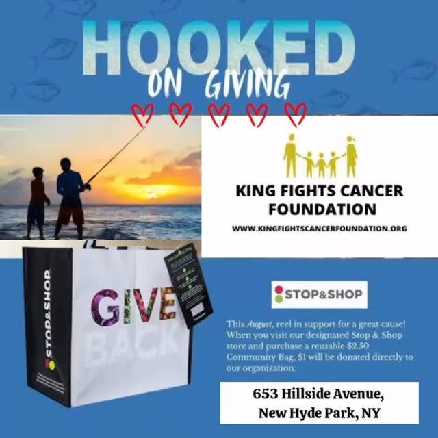 Get ready! Our partnership is about to begin! 🎉
We’re thrilled to announce that King Fights Cancer Foundation was selected as a nonprofit partner in the Stop & Shop Community Bag Program! 🛍️💛
For every $2.50 reusable Community Bag sold during August 2025 at:
📍 Stop & Shop
653 Hillside Avenue, New Hyde Park, NY
➡️ We’ll receive a $1 donation directly supporting our mission to bring hope, smiles and joy to families facing childhood cancer.
It’s an easy way to make a BIG impact while shopping for your everyday essentials.
Let’s turn your grocery run into a gift that gives back. 🎗️💛✨
Thank you, @stopandshop for choosing us!
•
•
•
#StrongerTogether #KFCF #StopAndShopCommunityBag #GiveBack #ChildhoodCancerAwareness #SupportLocal #KFCFcares #KingFightsCancerFoundation