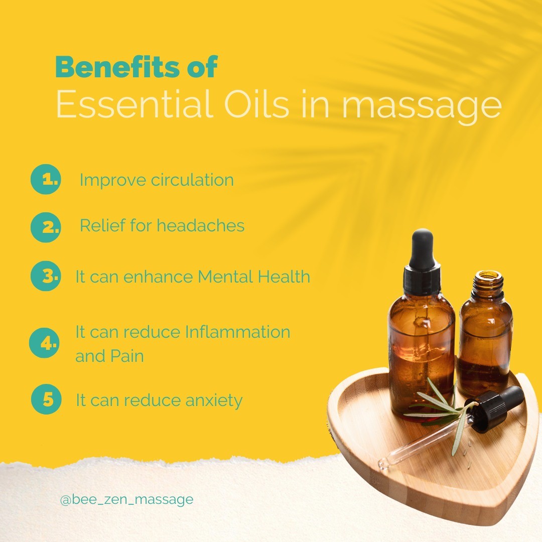Combining essential oils with massage techniques is one of the best natural solutions to boost the immune system and address various wellness concerns and health conditions. Because this method uses natural ingredients, there are generally few risks. This means you can have an essential oil massage as often as you want.
A few of those benefits include:
🙌 It can improve mental health
🙌 Improve circulation
🙌 Relief for headaches
🙌 Reduce inflammation and pain
🙌 Reduce anxiety
Book your relaxing time with me today - link in Bio or via our website beezen.co.nz
#massagetherapy #massagetherapist #massage #mobilemassage