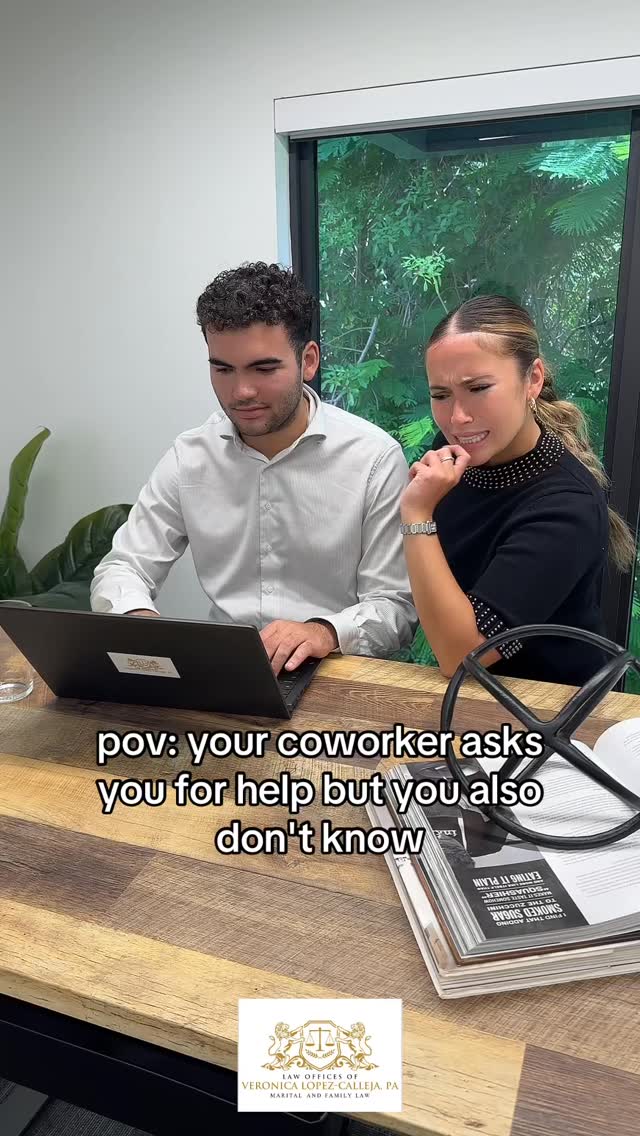 It's a team effort! 😳
#LawClerk #Assistant #Teamwork #Idk #familylaw #divorce #divorcelawyer #familylawyer #lawyer #divorceattorney #miamilaw #miamilawyer #floridalaw #floridalawyer
