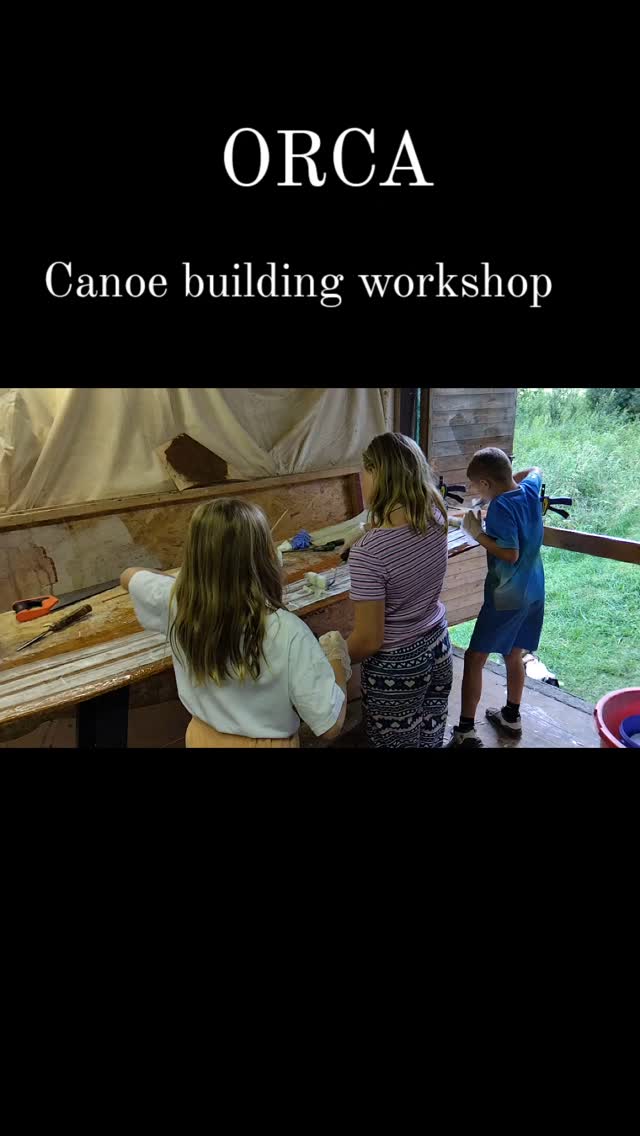 Day 1 of today's canoe building workshop all done. See you all tomorrow.