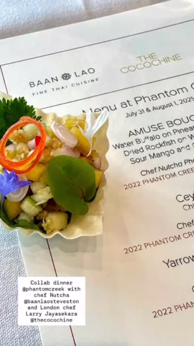 More collaborative dinners coming next week featuring UK chef @larry_jayasekara cooking alongside @chefnutcha at Baan Lao in Steveston. Match made in heaven! @baanlaosteveston @thecocochine @visitrichmondbc @tourism_bc