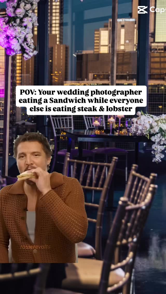 I’m not exaggerating this is a true story, but in my contract it states I eat the same food as the guests AND before guests.
www.luciascreations.co
#luciascreations #atlantaphotographer #weddings #funny #fyp #foryoupage #weddingtok