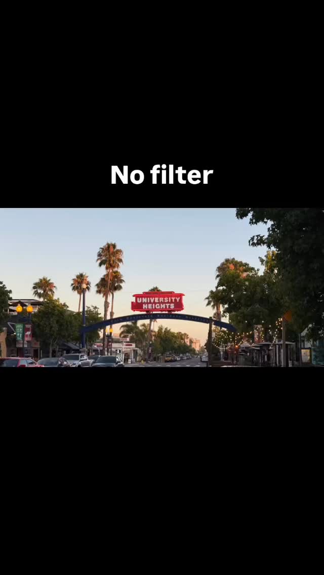 This beautiful neighborhood never gets old. This is a photo no filter of the beautiful sunset among our iconic university heights sign. So gorgeous. #universityheightssd #theparksalonsd #sandiegostylists