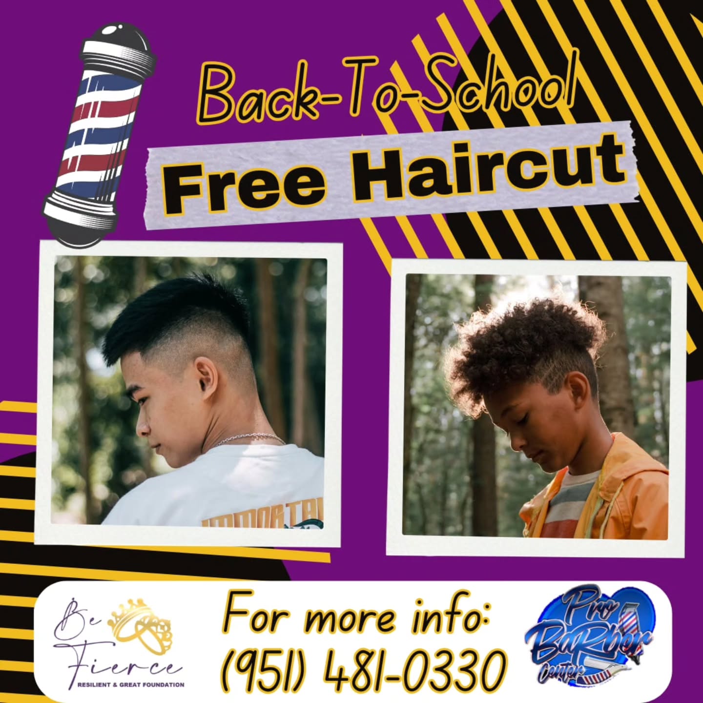 ๐โ๏ธ FREE HAIRCUT ALERT! โ๏ธ๐
BFRG Foundation still has appointments available for TOMORROW โ Sunday, August 3, 2025 between 10 AM and 1 PM for FREE haircuts! ๐๐พ๐โโ๏ธ
๐ Limited spots available โ RSVP is REQUIRED
๐ Call now to book: (951) 481-0330
Letโs get fresh for the week ahead! ๐ #FreeHaircuts #BFRGFoundation #CommunitySupport #SelfCareSunday