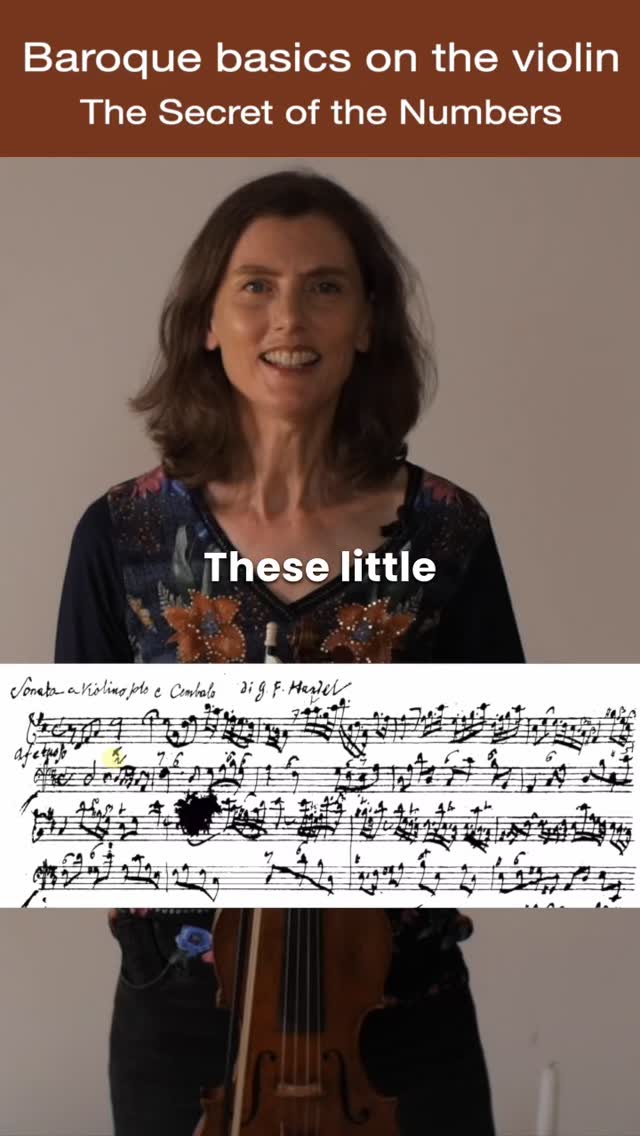 Baroque Basics on the Violin: The Secret of the Numbers #baroque #violin #barockmusik