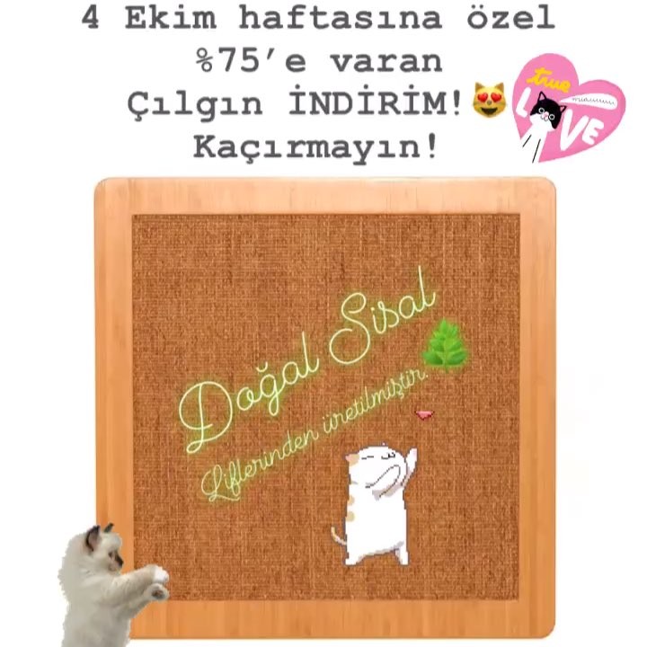 #catsofinstagram #indirim #tırmalama #tırmalamapaneli #tırmalamatahtası #kedi #cat #catlove #kediaşkı #kediaşkına #ahşap #interiordesign #pododesignsforpets #podosizvepatilidostlarınıziçintasarımlar