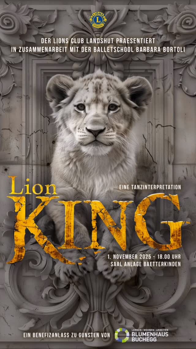 ✨ THE LION KING – BENEFIZVERANSTALTUNG ✨
Die Savanne erwacht 🦁 und DU kannst dabei sein!
Eine große Show. Ein guter Zweck. Und nur begrenzte Plätze!
🎟 Ticket Presale startet am 10. August um 8:00 Uhr!
➡️ link in bio🔗
#lionsclub #balletschoolbarbarabortoli #show2025 #musical #lionkingmusical #bätterkinden #bethere #dontmissthis #benefiz @blumenhaus_buchegg