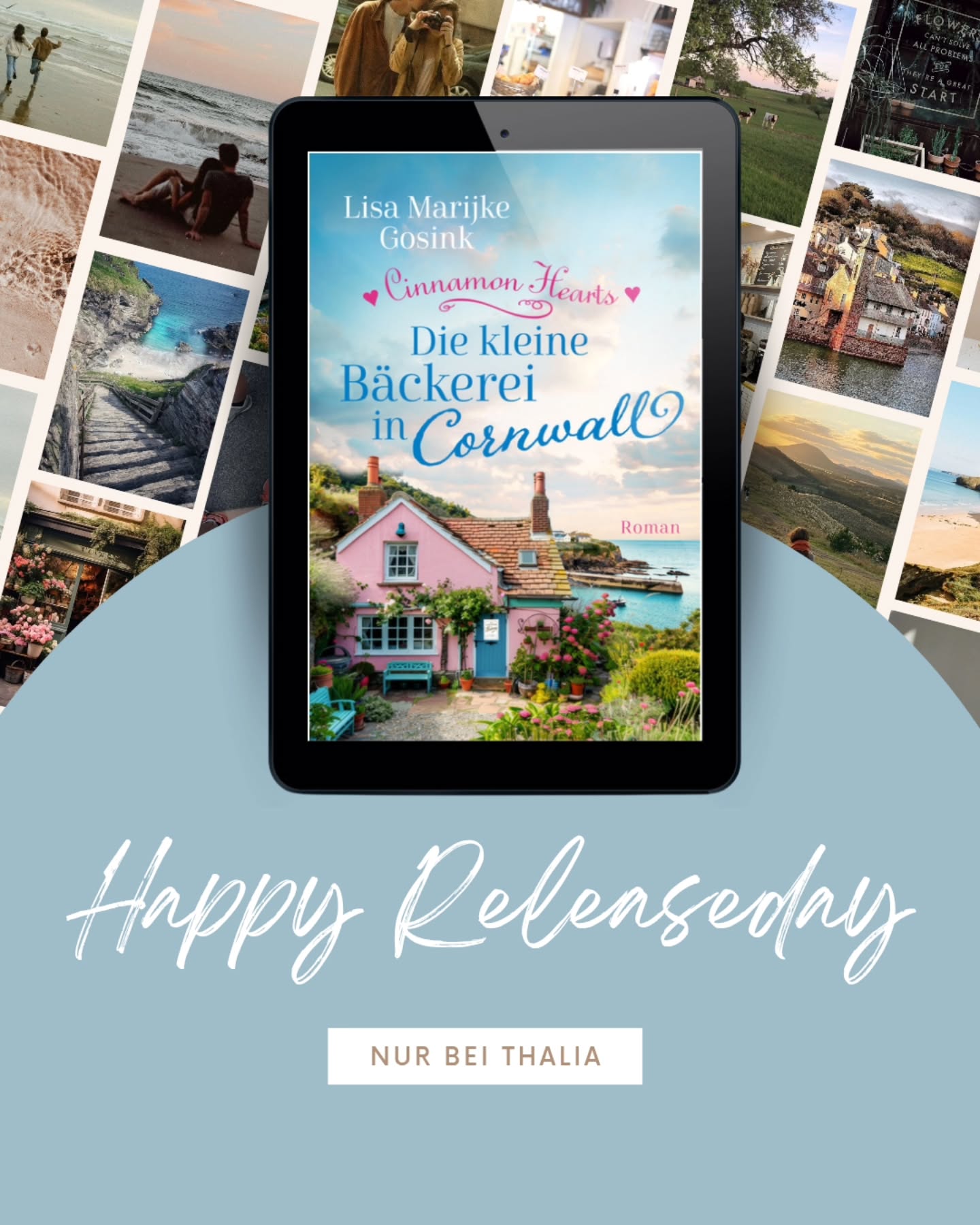 Happy Releaseday!!
Ab heute könnt ihr Cinnamon Hearts exklusiv bei @thalia_buchhandlungen als E-Book erwerben! Ich freue mich so diese zuckersüße Liebesgeschichte mit euch zu teilen 🥰🥰
Die Vorfreude hat diese Woche sehr bei mir gekickt und ich hab gestern schon ein paar Screenshots von Vorbestellungen bekommen. Es fühlt sich ganz anders an wie bei Popcorn vor zwei Jahren aber nicht weniger schön. Ich bin so stolz auf dieses Buch!! Schreibt mir gerne, wenn ihr es über das Wochenende vielleicht schon lest! 🥰
Darum geht's in Cinnamon Hearts:
Liebe, Flüstern und Zuckergebäck: Willkommen in der West View Lane …
Die schüchterne Willow zaubert leidenschaftlich gern Kuchen und Croissants in der »Sweet Tooth Bakery« auf der malerischen Ladenstraße West View Lane. Doch das verschlafene Hafenstädtchen Pinecrest wird schlagartig wach, als ihr Kindheitsschwarm Charlie aus London zurückkehrt. Lange Zeit hat er sich nicht blicken lassen – immerhin soll er die junge Layla und ihren Süßigkeitenladen in den Ruin getrieben haben. Ein paar Missverständnisse, Zufälle und eine kleine Notlüge später findet Willow sich mitten in der brodelnden Gerüchteküche wieder: Sie und Charlie sollen ein Paar sein! Kann sie diese Gelegenheit nutzen, um Charlie mit seiner Heimat zu versöhnen? Sollte sie sich von ihm fernhalten? Nur eines weiß Willow sicher: Noch immer lässt Charlies Lächeln für sie die Sonne aufgehen …
Ein zuckersüßer Liebesroman für Fans von Jenny Colgan und Manuela Inusa.
Cozy Romance meets Fake Dating meets childhood Crush!!