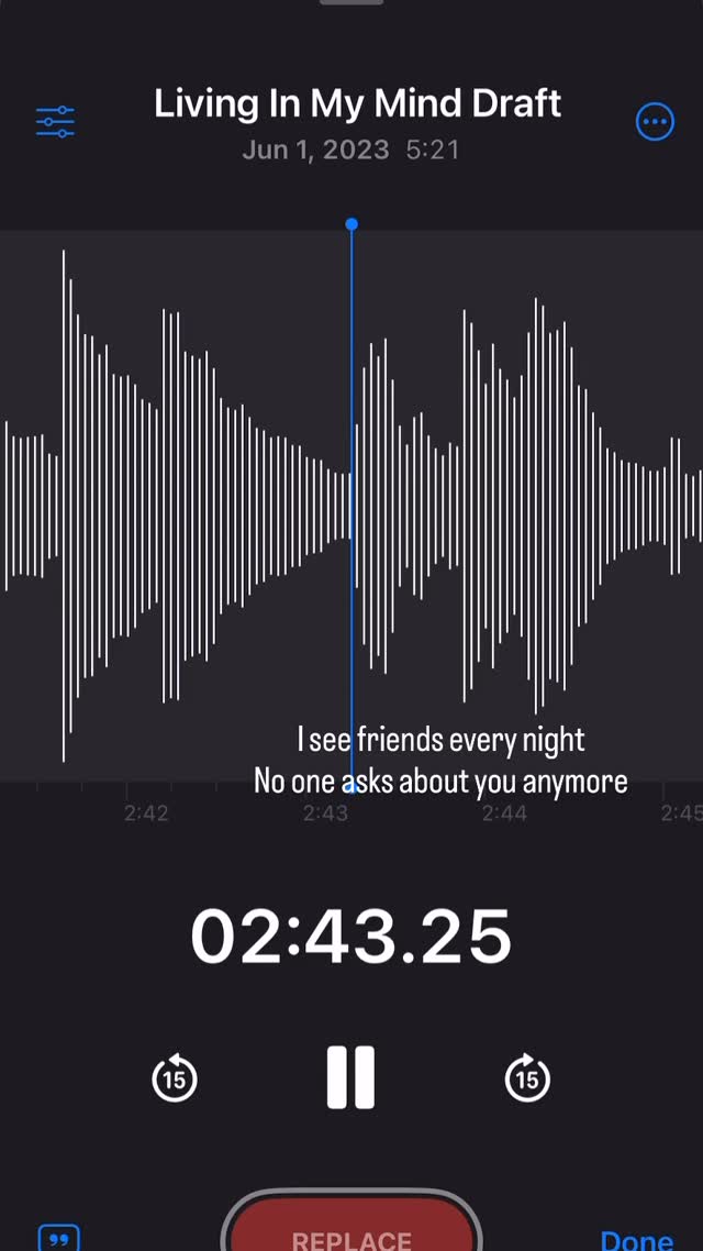 Now for the first time I added chords to this song/sang it through. This raw version of the song still means so much to me even through all of the changes I’ve made to it in the past 2 years