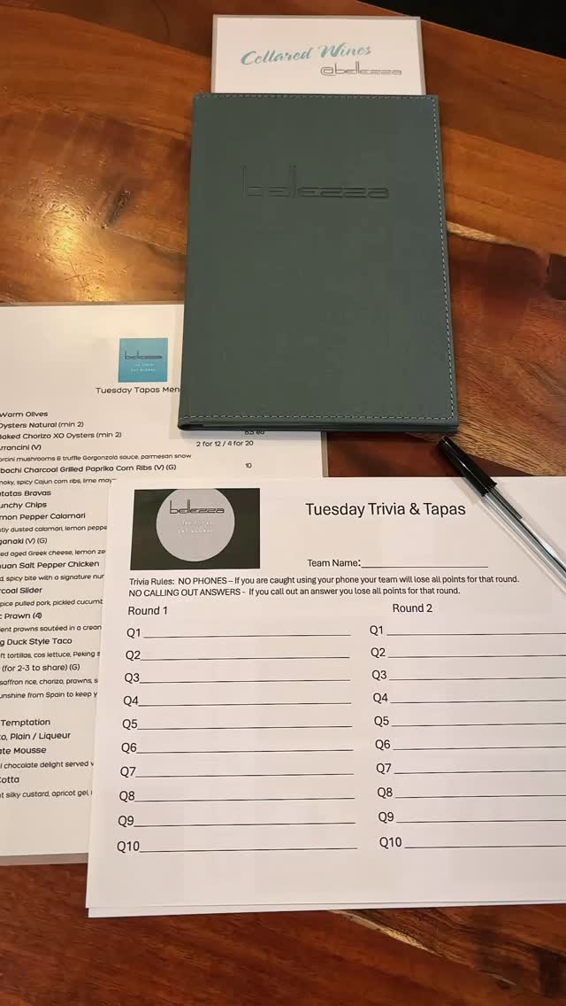 🎉 Such a Great Vibe! 🎉
Another fantastic Trivia & Tapas Tuesday done and dusted – and what a close game it was! 🙌
It was such a thrill seeing all the teams go head-to-head with barely a few points between them – the energy, laughter, and friendly competition made for an incredible evening.
A big shout-out to our amazing kitchen team for smashing it once again, bringing out such a huge amount of delicious tapas to fuel all that brainpower! 👏🍽️🔥
📅 Our next Trivia & Tapas night is Tuesday, August 19th – so gather your crew, bring your appetite and your smarts, and get ready for another fun-filled night at Bellezza!
👉 Spread the word to your friends and family – the more, the merrier! 🎂🎉
#BellezzaTrivia #TapasAndTrivia #MalvernNights #TeamBellezza #GoodFoodGoodTimes #TriviaNight