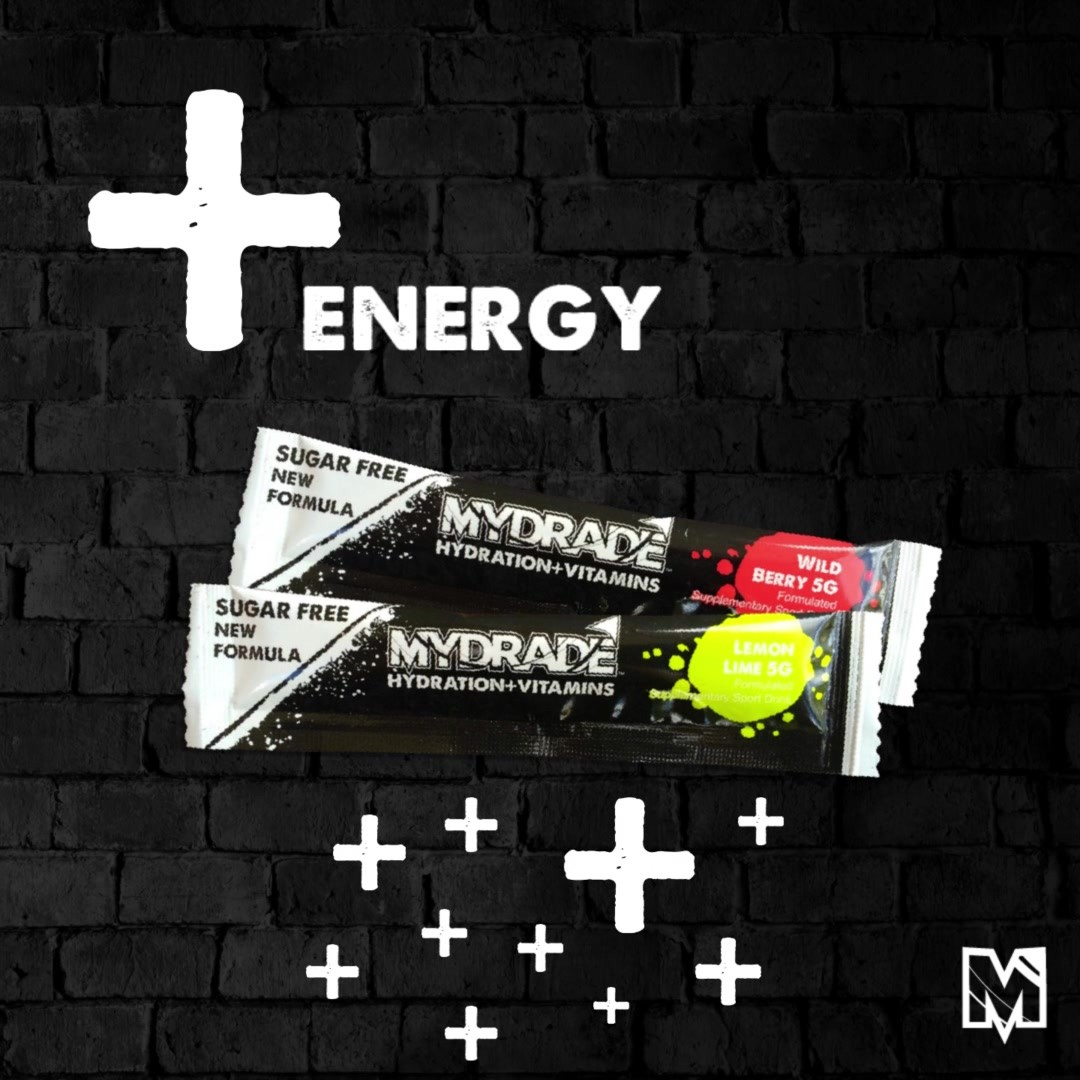 + Energy...
When it comes to supplements, there’s typically three key functions to look for: energy, rehydration and recovery. Mydrade does all three.
One of the key nutrients Mydrade includes for exercise performance is magnesium. When it comes to energy, magnesium is the ultimate mineral. It’s responsible for more than 300 biochemical reactions including muscle and nerve function, protein synthesis and of course, the breaking down of glucose into energy.
But it doesn’t just help during a workout; magnesium can support post-workout muscle soreness as well as flexibility, supporting your recovery and leaving you feeling a little lighter.
There are 13 essential vitamins that our body needs, eight of which make up the B-group (or B-complex) vitamins. The B-group vitamins do not provide the body with fuel for energy... but without B-group vitamins the body lacks energy. This is because the B-group vitamins are needed to help the body to use the energy-yielding nutrients (such as carbohydrates, fat and protein) for fuel.
Here are some other ways you can increase your energy levels:
- reduce your stress levels
+ exercise
+ avoid smoking
+ restrict your sleep
+ eat for energy
+ use caffeine to your advantage
+ limit alcohol
+ drink water or mydrade
#mydrade #Aussiemadehydration #hydration+vitamins #hydration #keephydrated #hydrationandvitamins #vitamins #bestdrink #fresh #focus #wildberry #lemonlime #mydradewildberry #mydradelemonlime #mydradeenergy #energyboost #increaseenergy #energy #energytips #health #thirst #caffeine #plus #plusenergy #bvitamins #magnesium #magnesiumboost #boostenergy